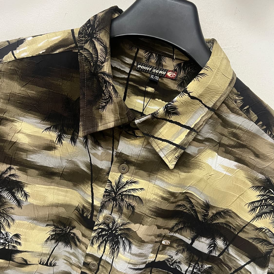 Point Zero 빈티지 하와이안 반팔 셔츠 XL 상품이미지3