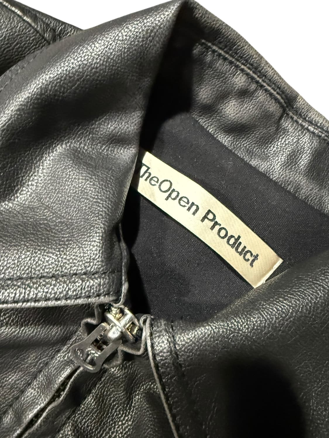 Theopen product 더오픈 프로덕트 에코 레더자켓 상품이미지3