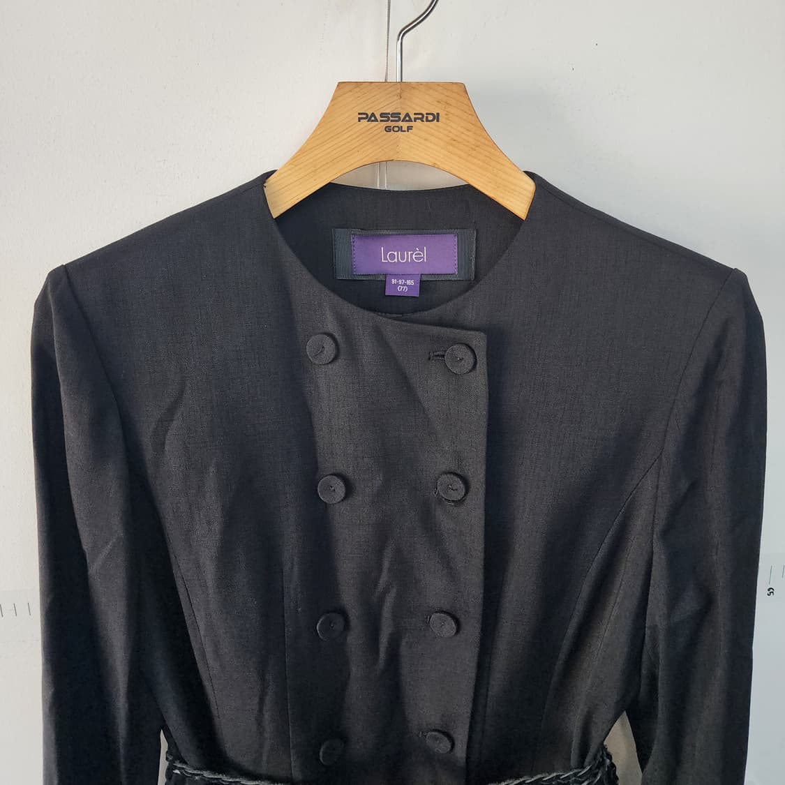 Laurel 블랙 더블 버튼 롱 원피스 상품이미지2