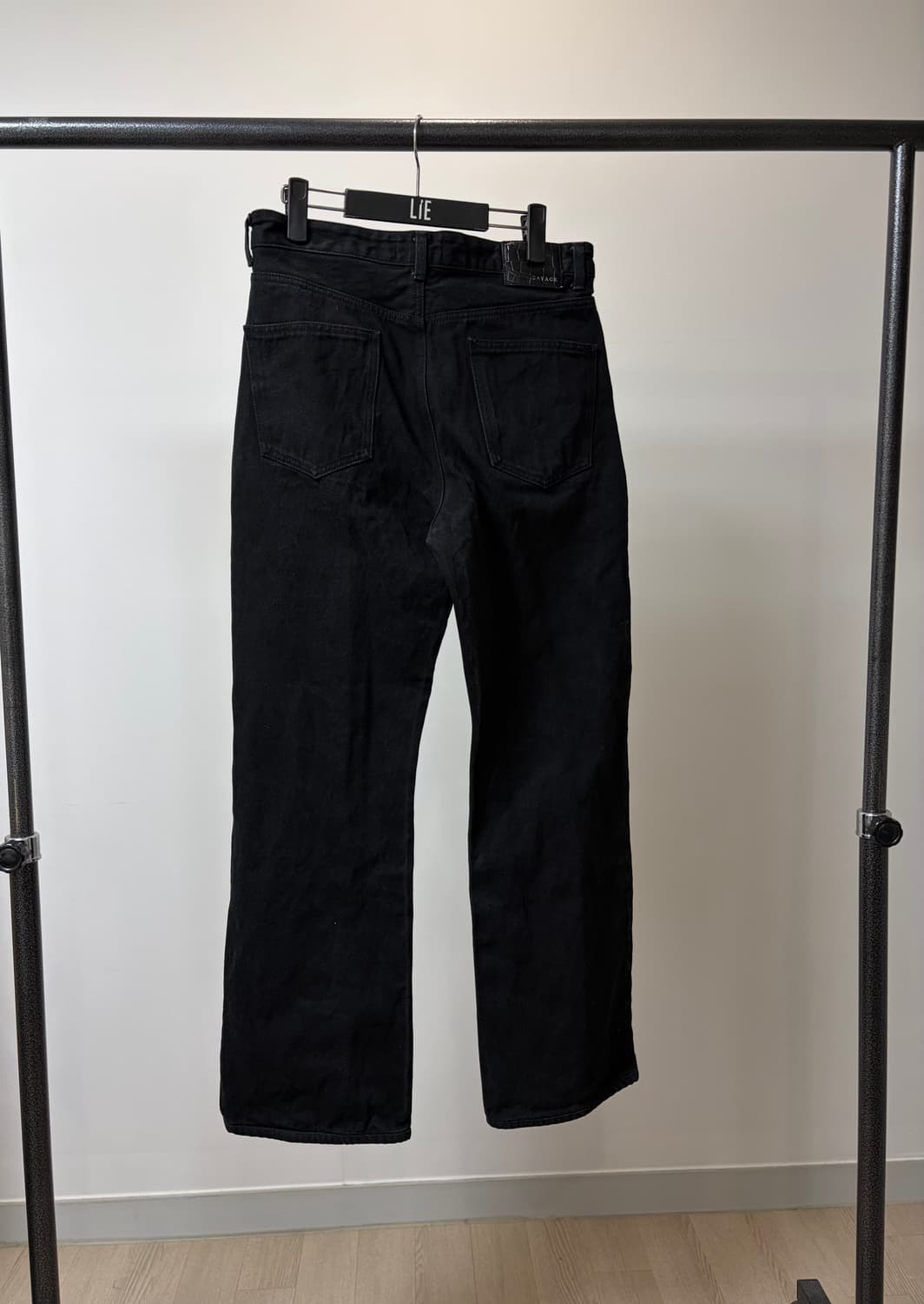(L) Savage 세비지 부츠컷 블랙 데님팬츠  상품이미지3