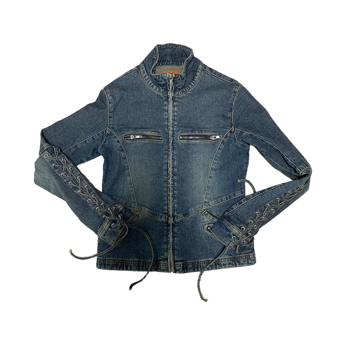 vintage y2k denim slim jacket top 상품이미지1