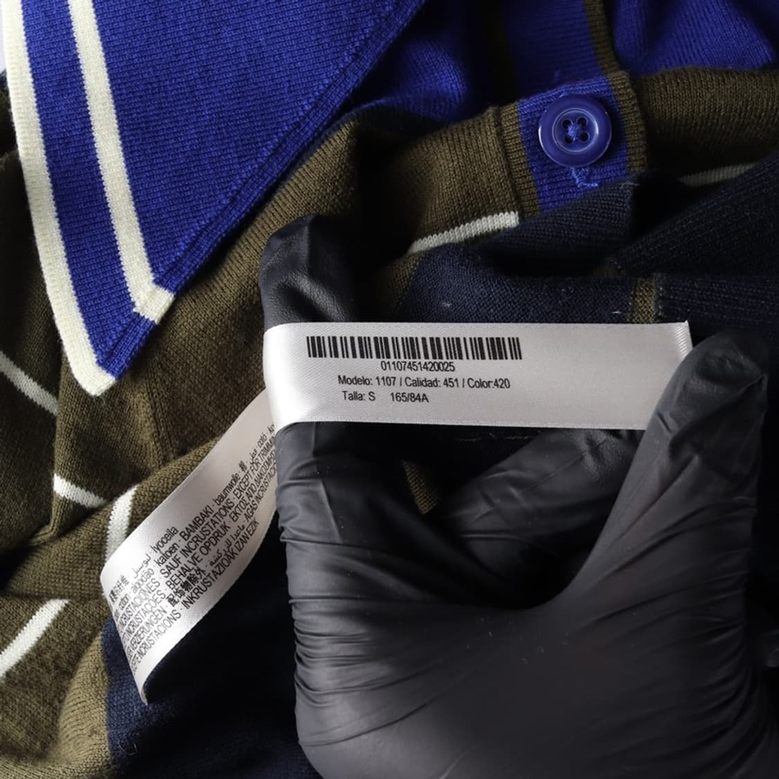 UTERQUE 우테르케 스트라이프 카라 니트 S 상품이미지7