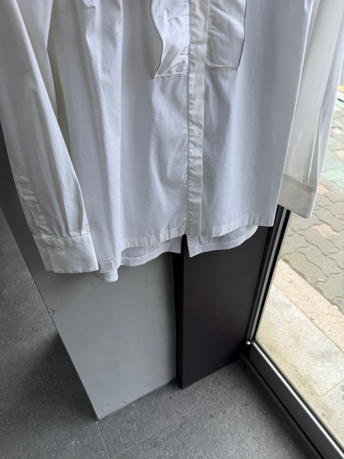 .M/ 브루넬로쿠치넬리 셔링 화이트 셔츠 상품이미지4