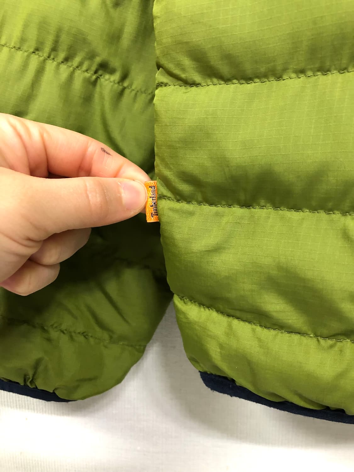 Timberland 팀버랜드 남성 시그니처 소가죽 로고 경량패딩 _ L 상품이미지4