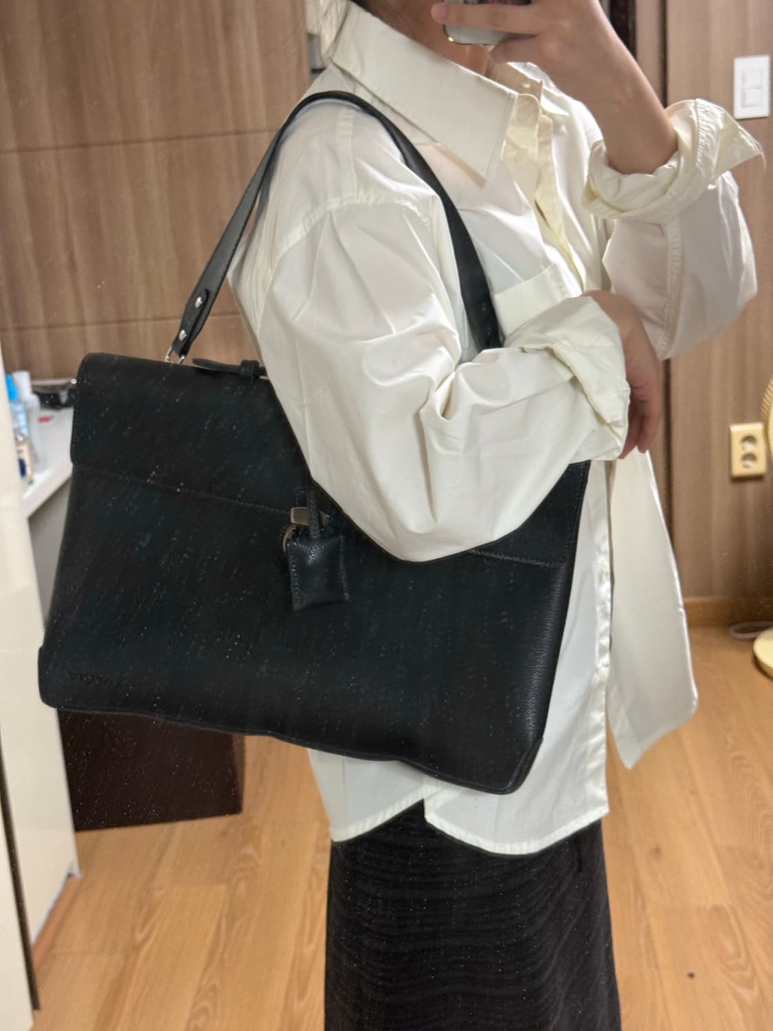 로터프 천연 소가죽 서류 가방 숄더백 상품이미지2