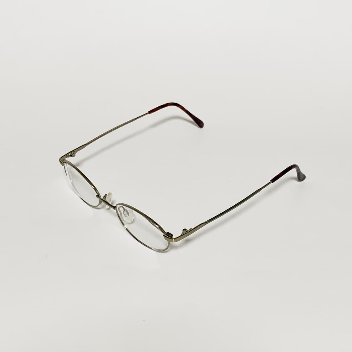 822 데드스탁 픽키 소형 골드 호피 라운드 오벌 프레임 빈티지안경 상품이미지3