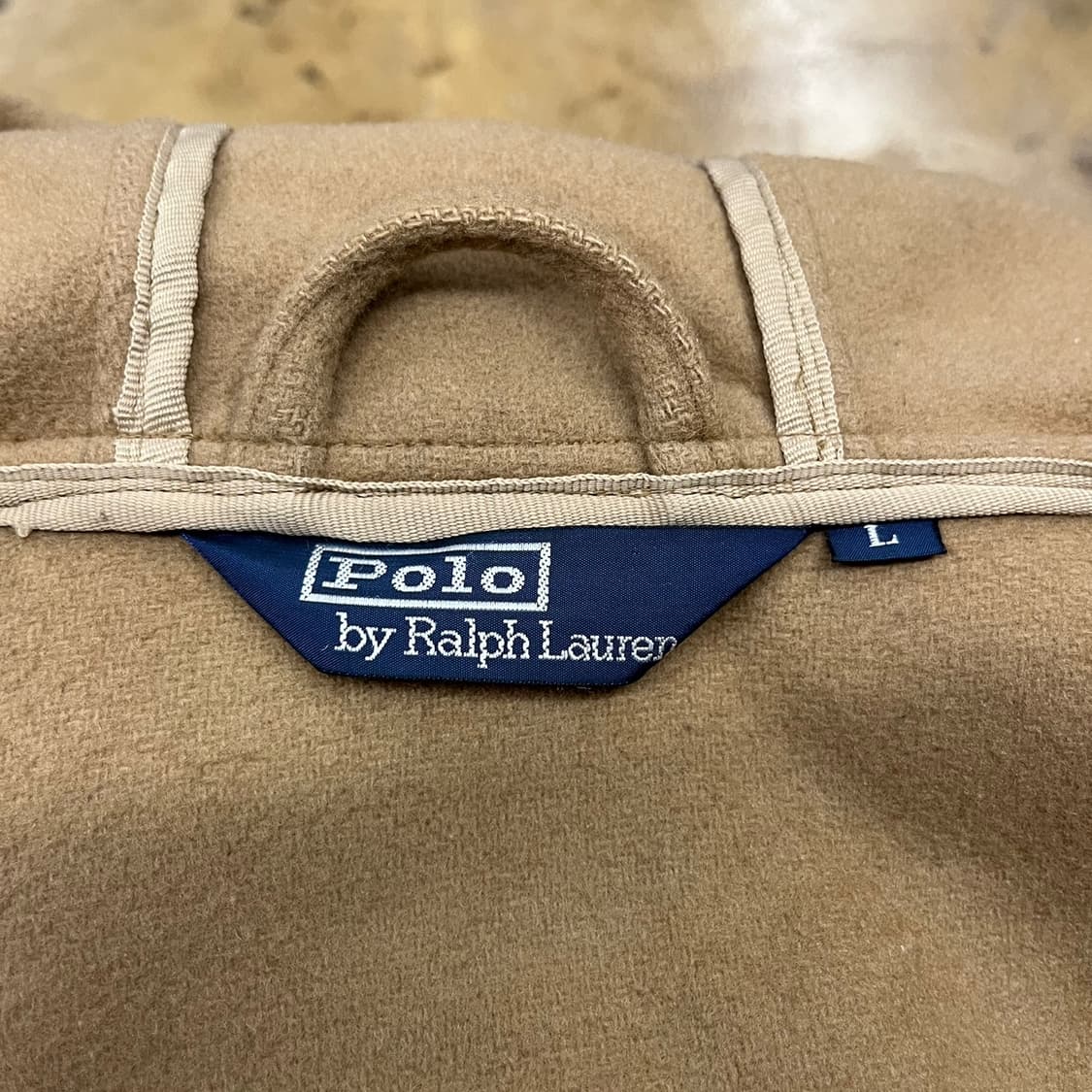 폴로 랄프로렌 브라운 베이지 더플 떡볶이 코트  상품이미지5