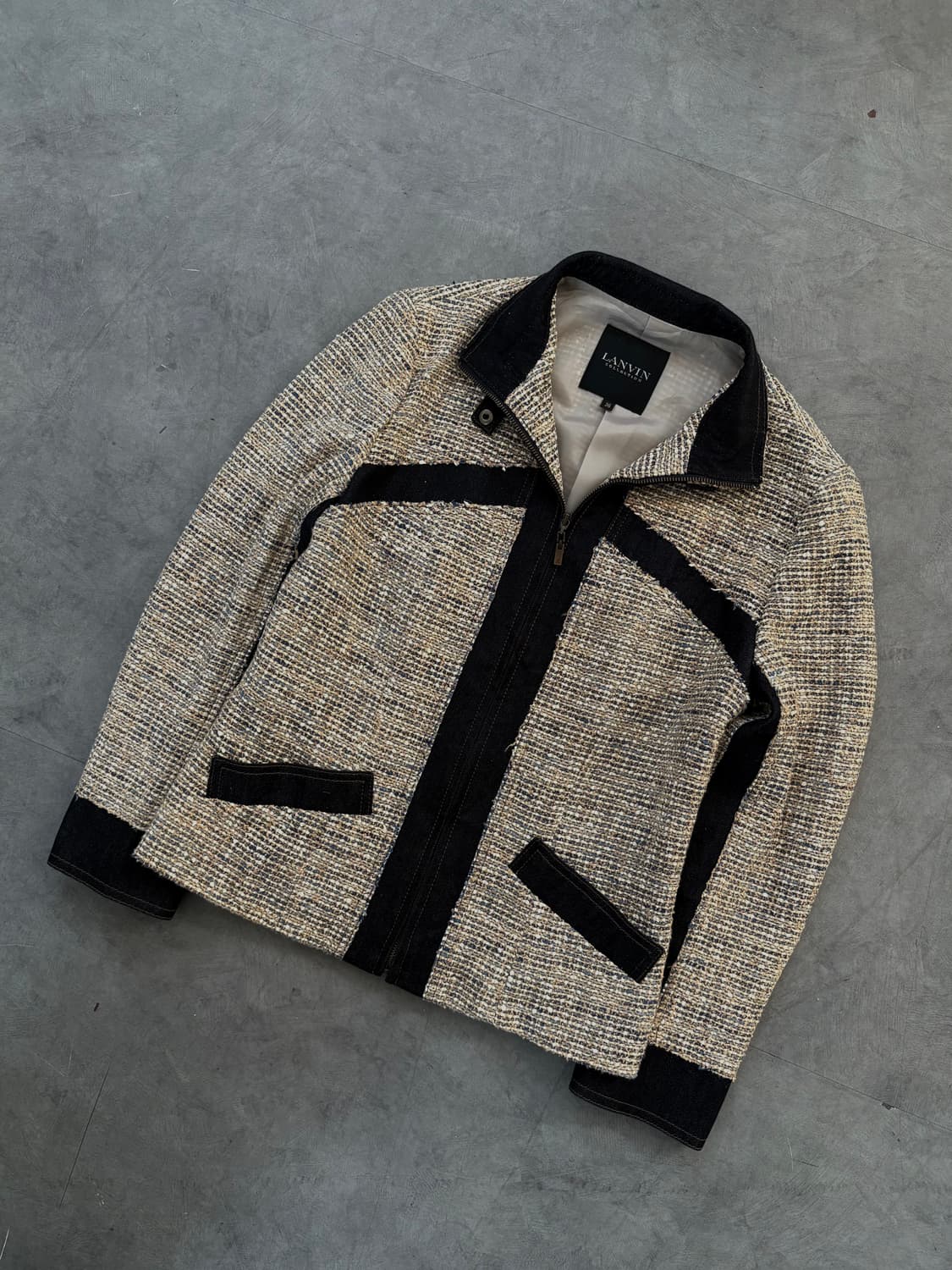 Lanvin 랑방 데님 트위드 집업 자켓 상품이미지1