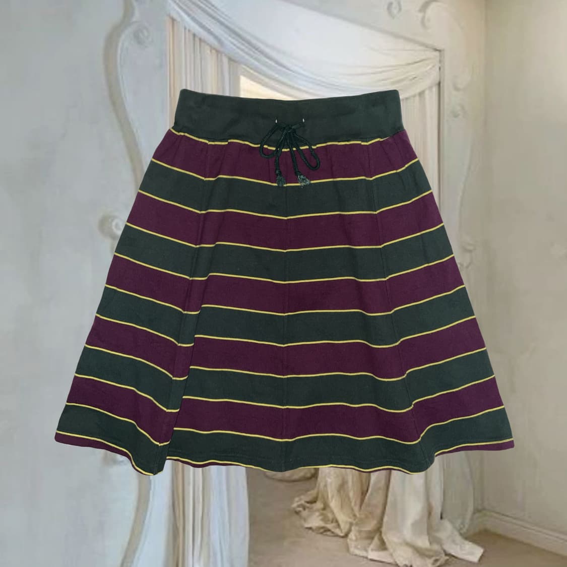 beams boy stripe cotton midi skirt 빔즈보이 상품이미지1