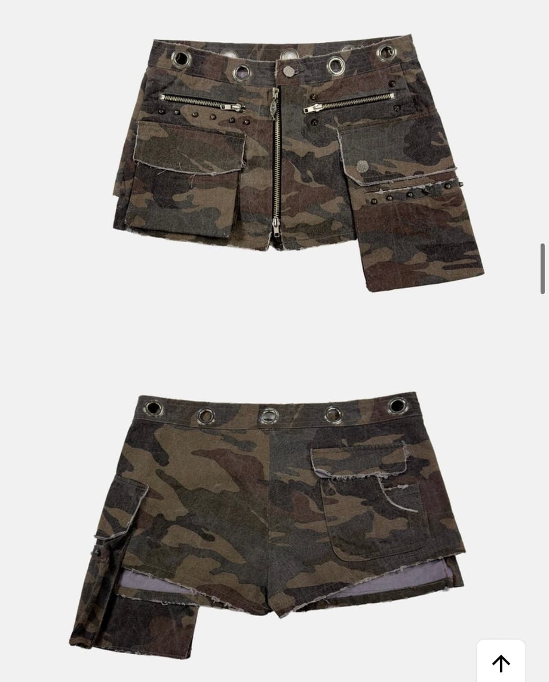 홀리넘버세븐 밀리터리 카고치마 반바지 상품이미지3