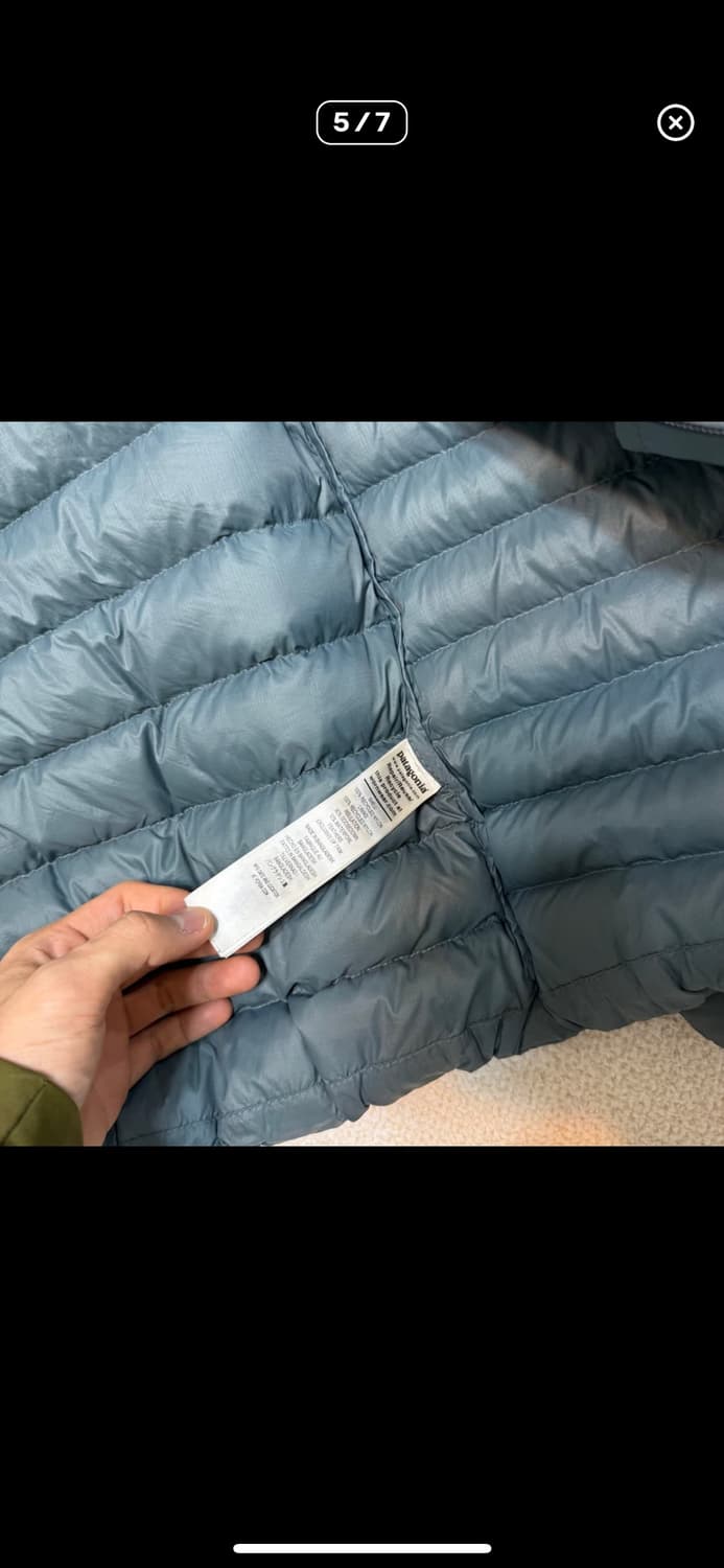 파타고니아 다운스웨터 논후디 누보그린 23fw 알프 피츠로이 빈티지 상품이미지5