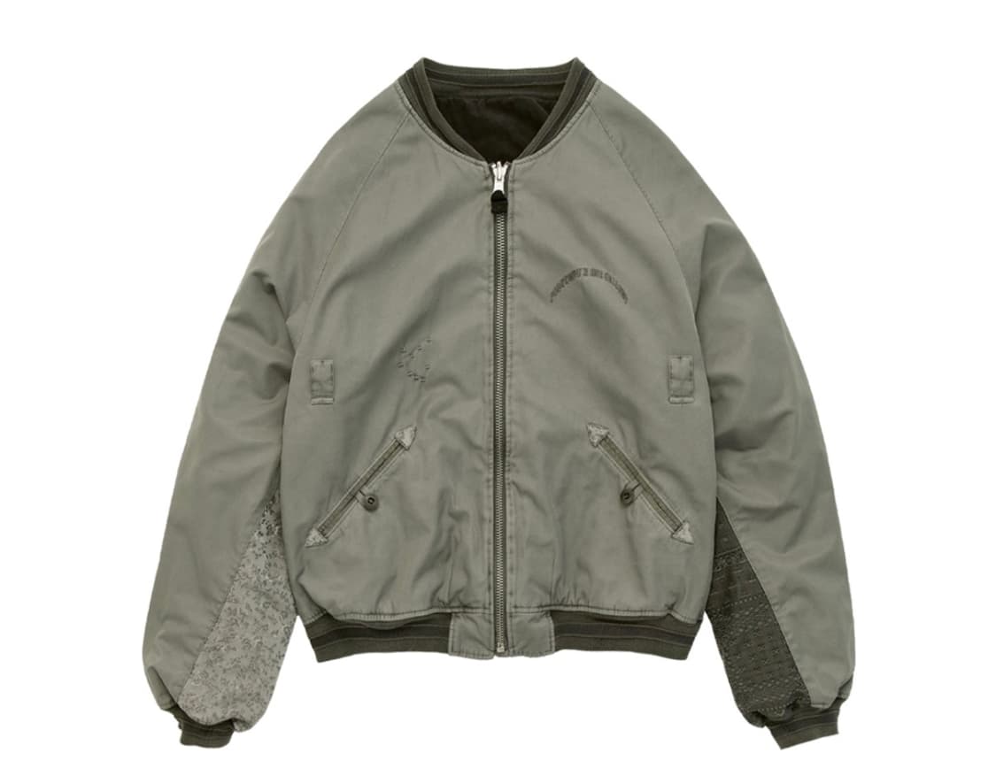 (4) 25ss 폴리테루 플로럴 수베니어 봄버 라이트 세이지 상품이미지1