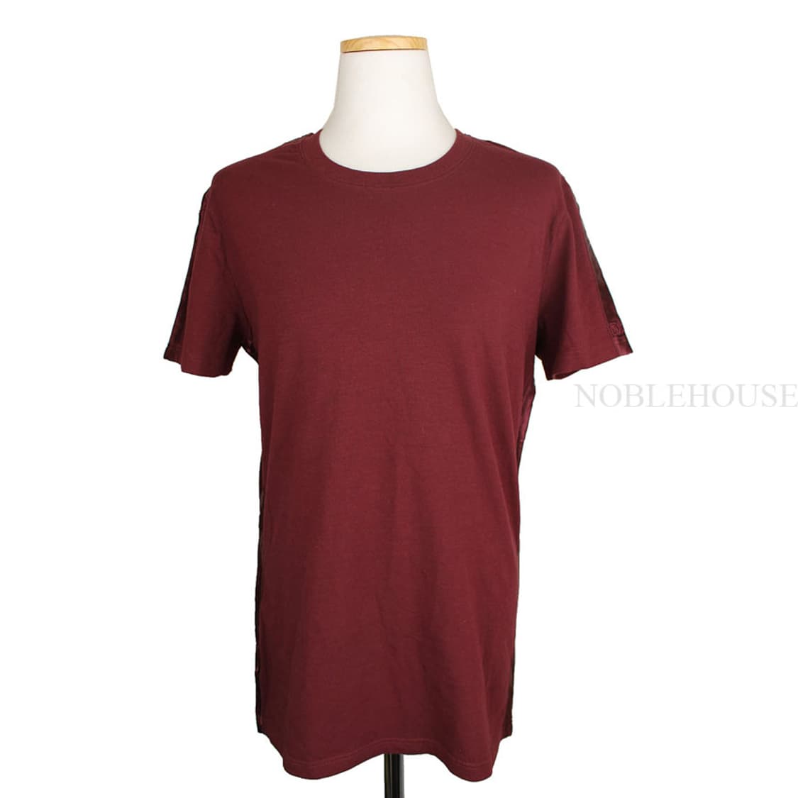 돌체앤가바나 버건디 새틴 장식 티셔츠(S) 상품이미지1