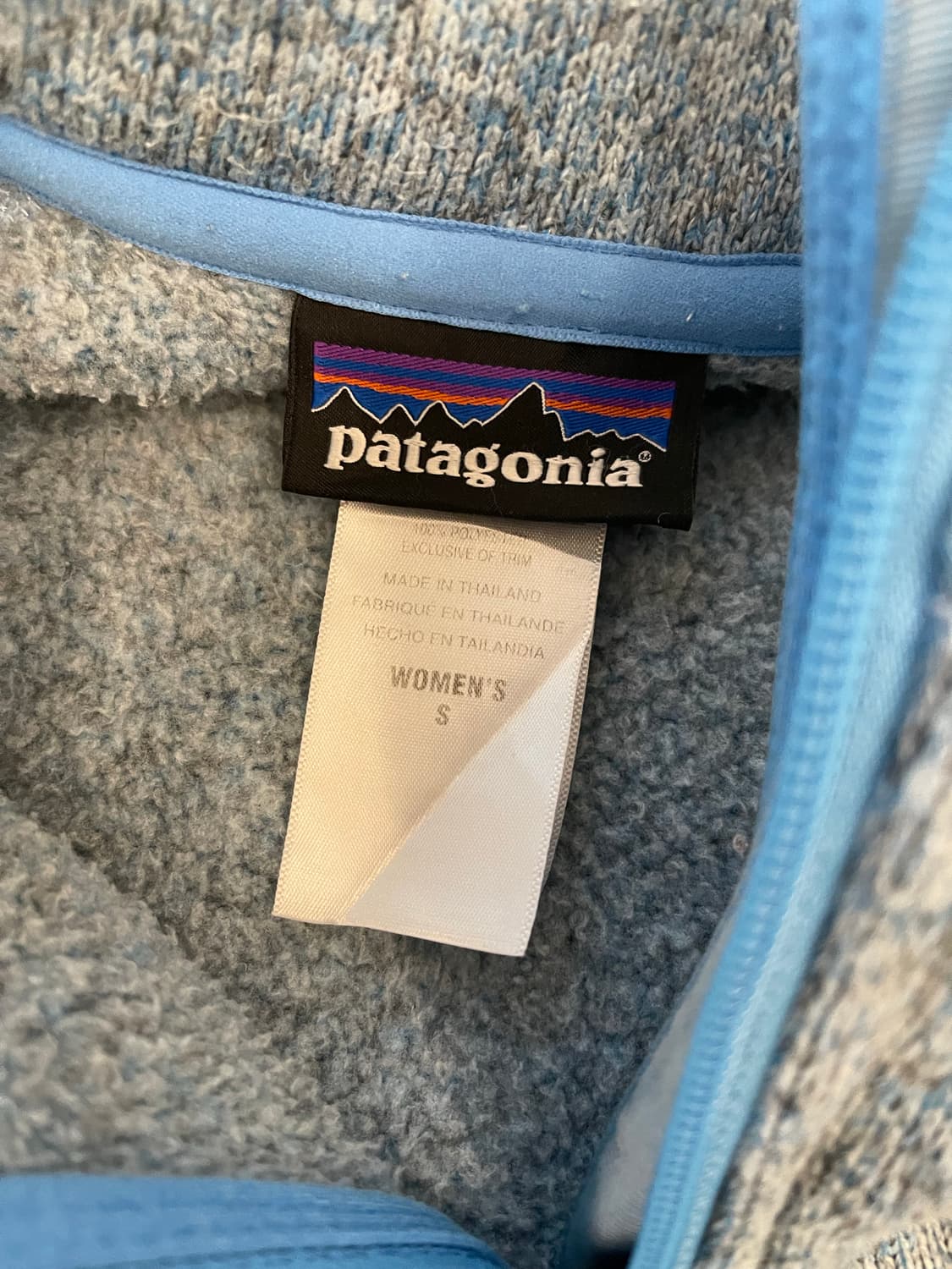 파타고니아 블루 풀집업 플리스 자켓 상품이미지2