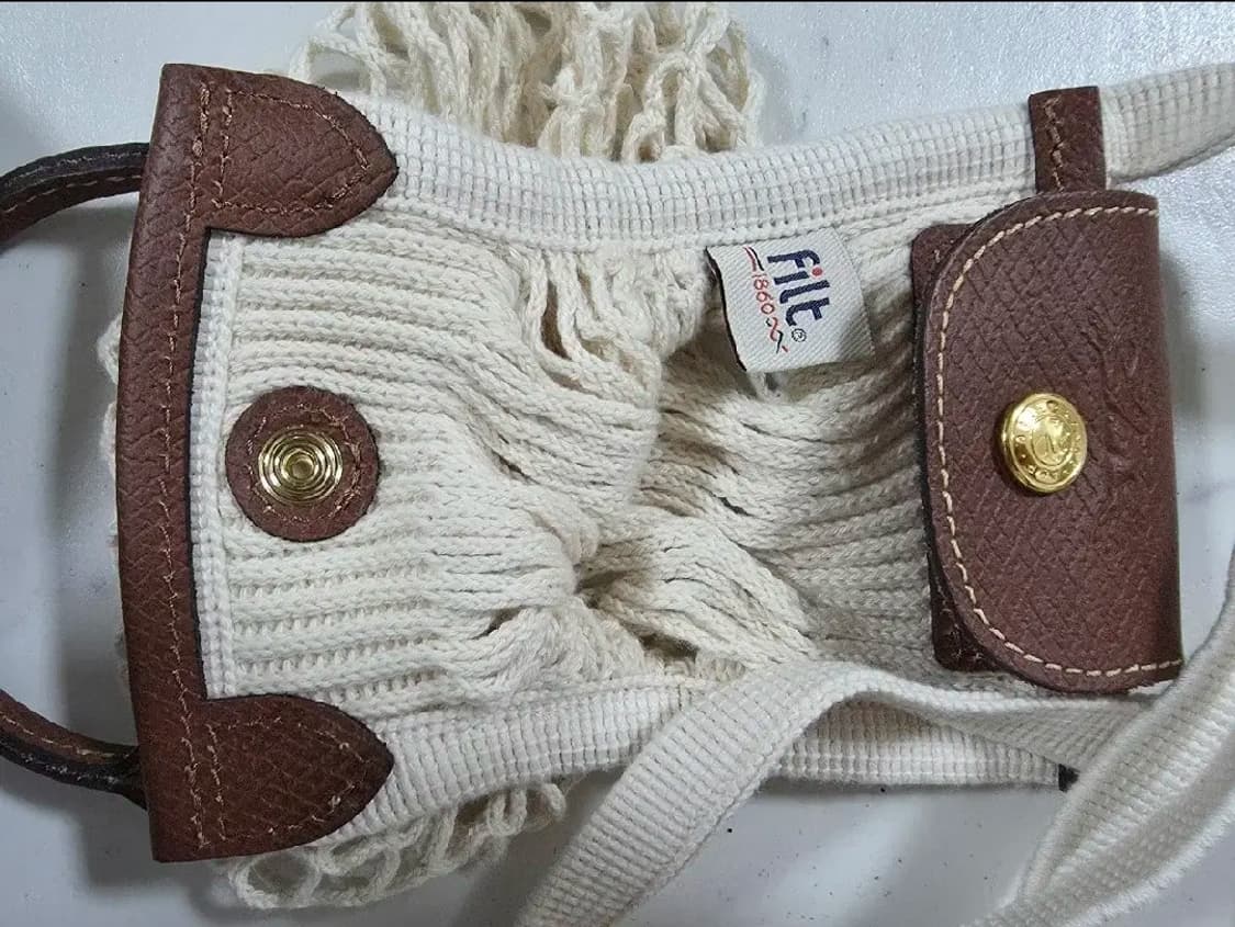 롱샴 필레 네트백 아이보리 xs 상품이미지5