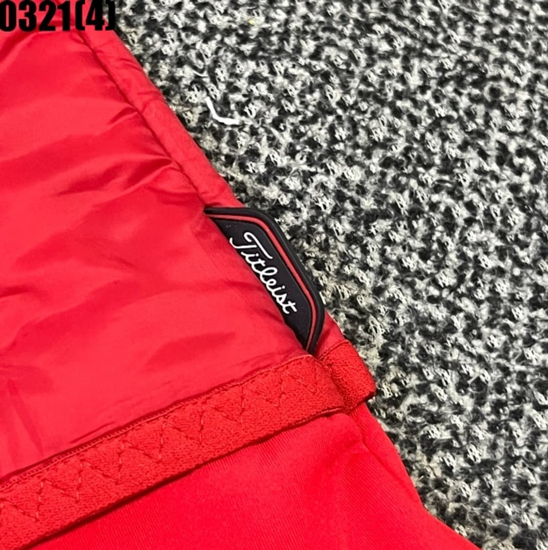 L 타이틀리스트 골프웨어 여성 레드 퀼팅 자켓 0321(4) 상품이미지4