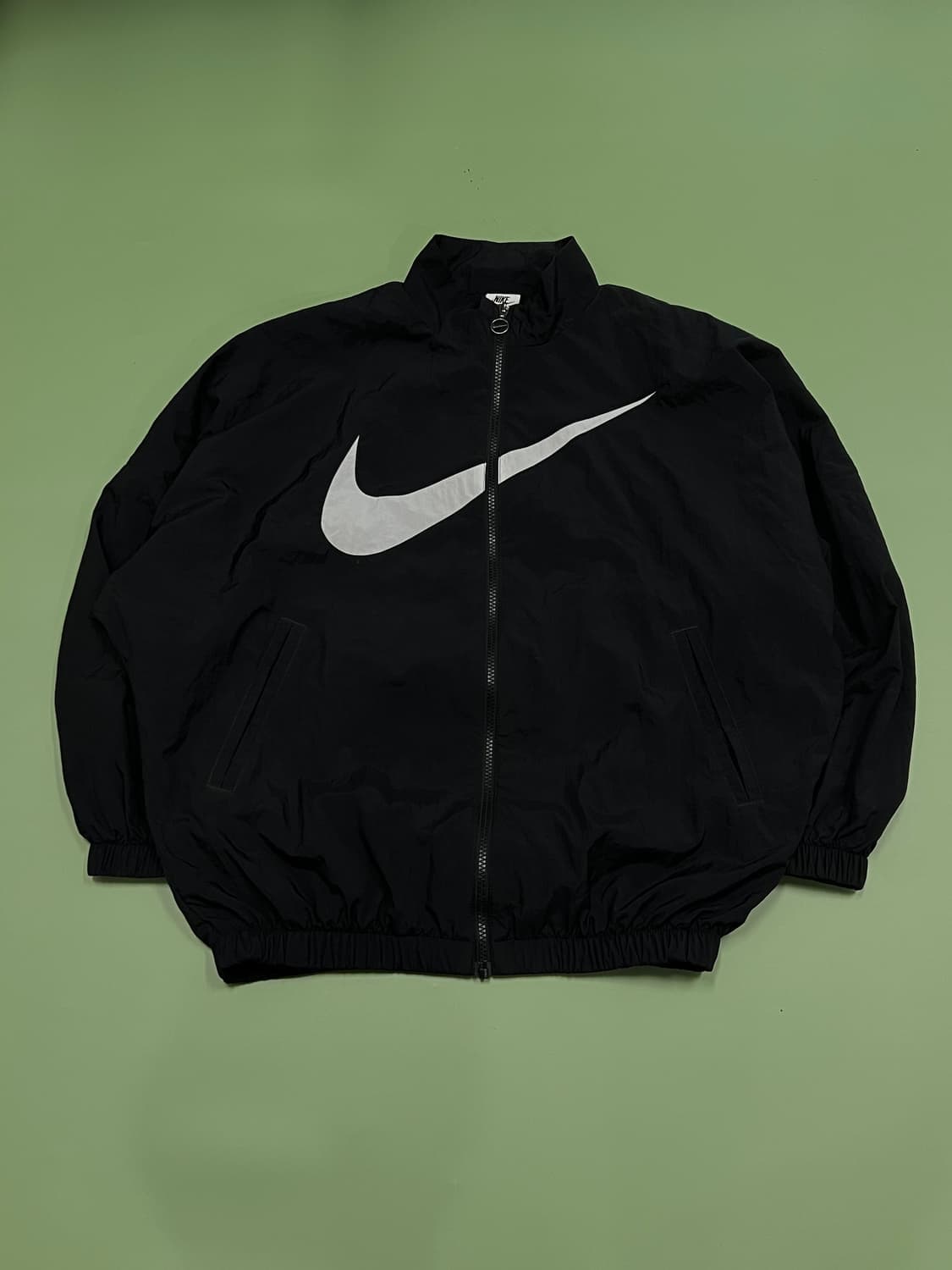 (S) 나이키 우먼스 에센셜 빅스우시 우븐 자켓 블랙 상품이미지2