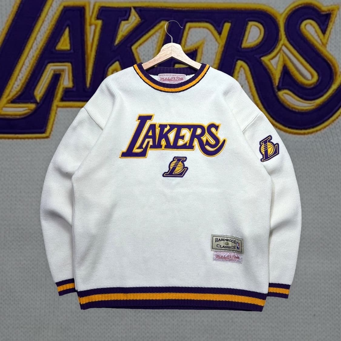 Mitchell And Ness Lakers Knit  상품이미지1