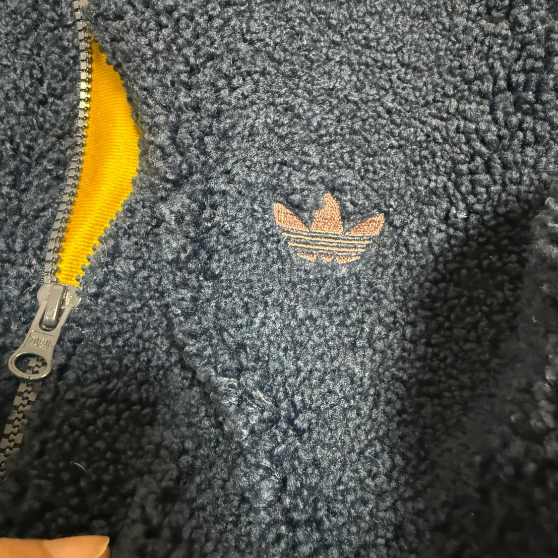 아디다스 파이어버드 뽀글이 후리스 플리스 L 네이비 상품이미지3