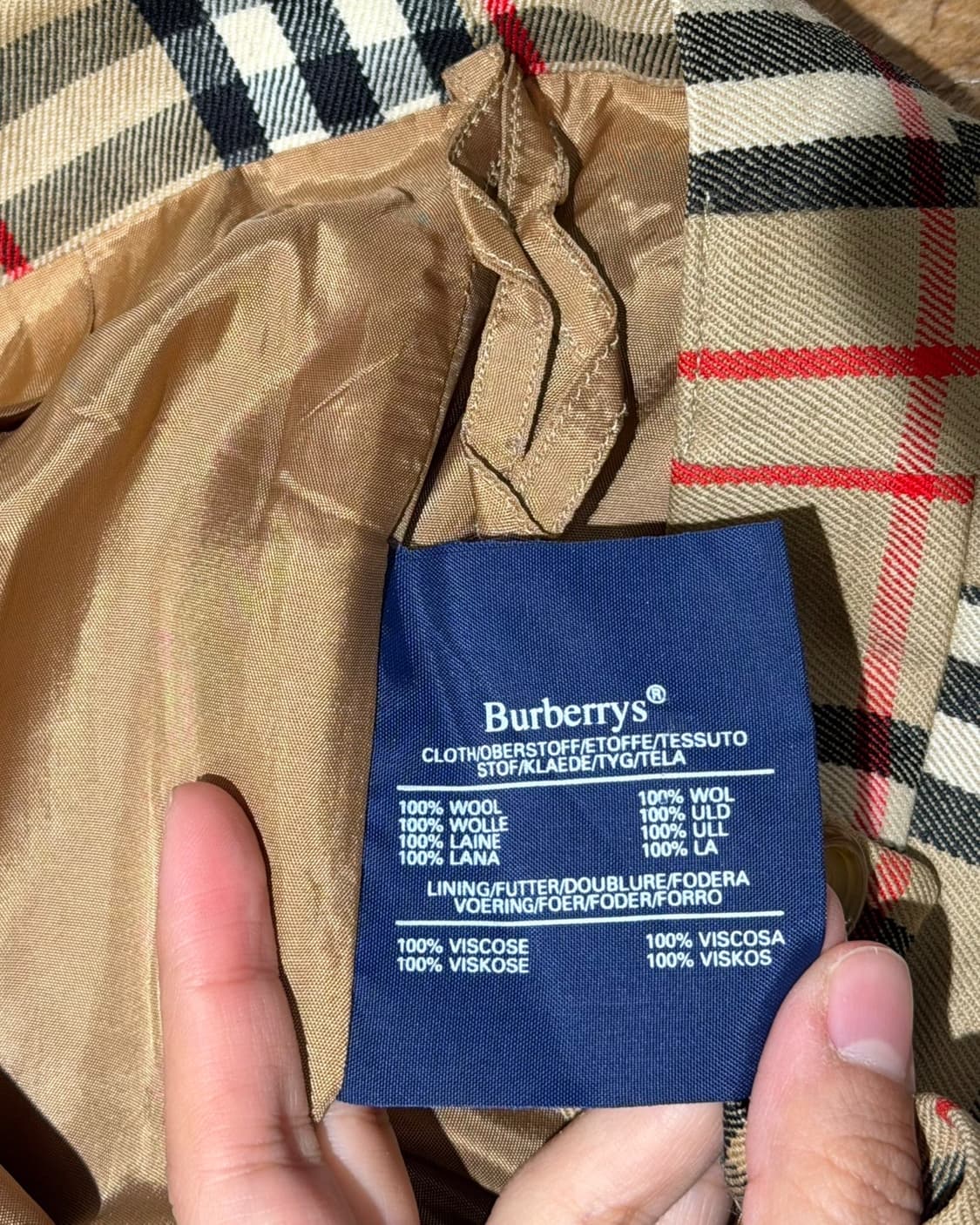 버버리 베이지 노바체크 미디스커트 상품이미지8