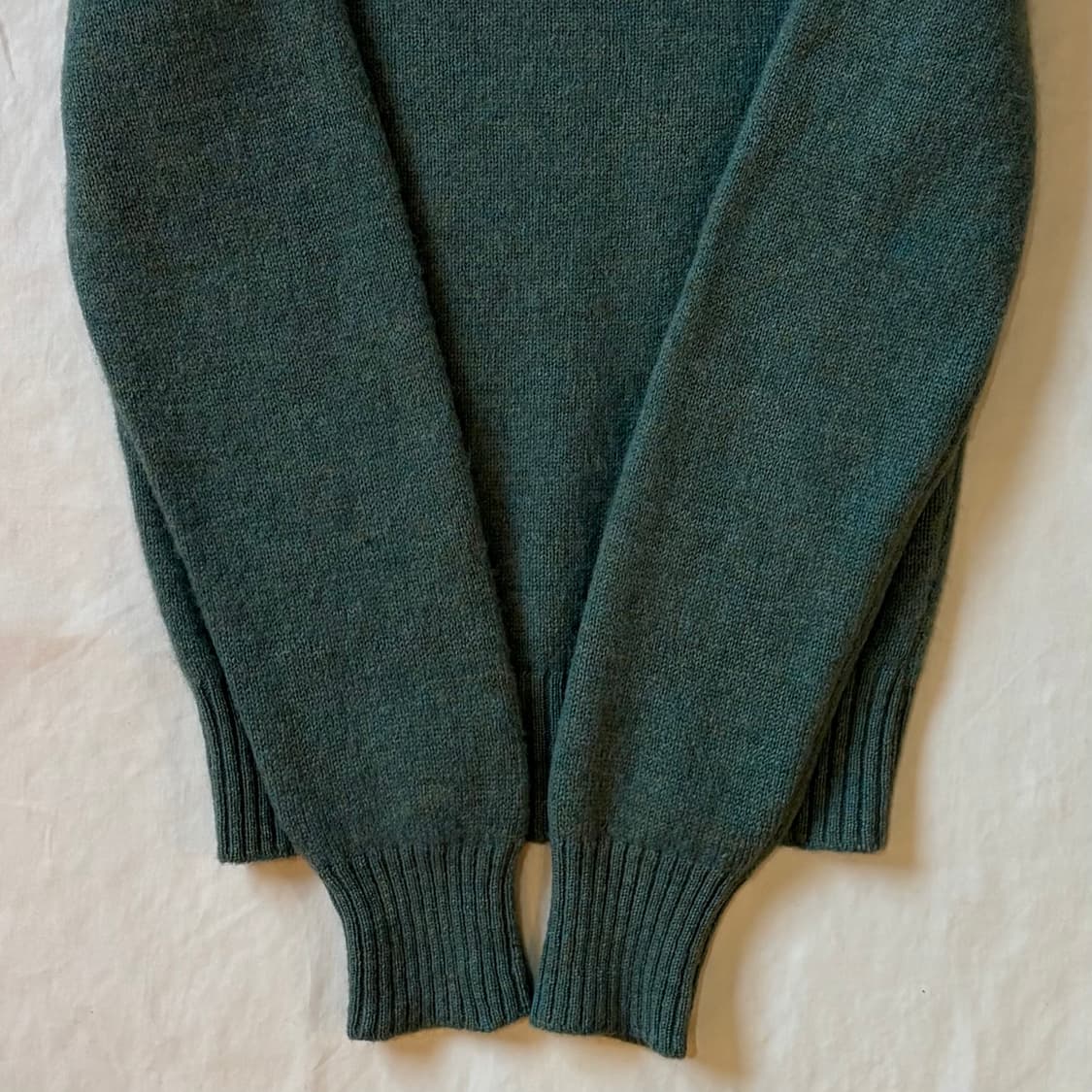 [M] 80s Saxony 셰틀랜드 퓨어 뉴 울 라운드 넥 니트 상품이미지9