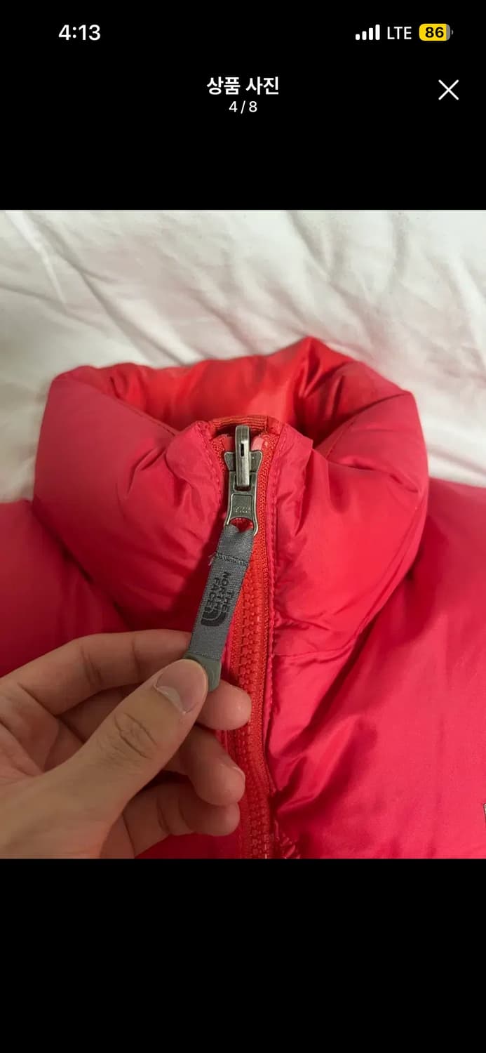 노스페이스 핑크 조끼 패딩 85  상품이미지4