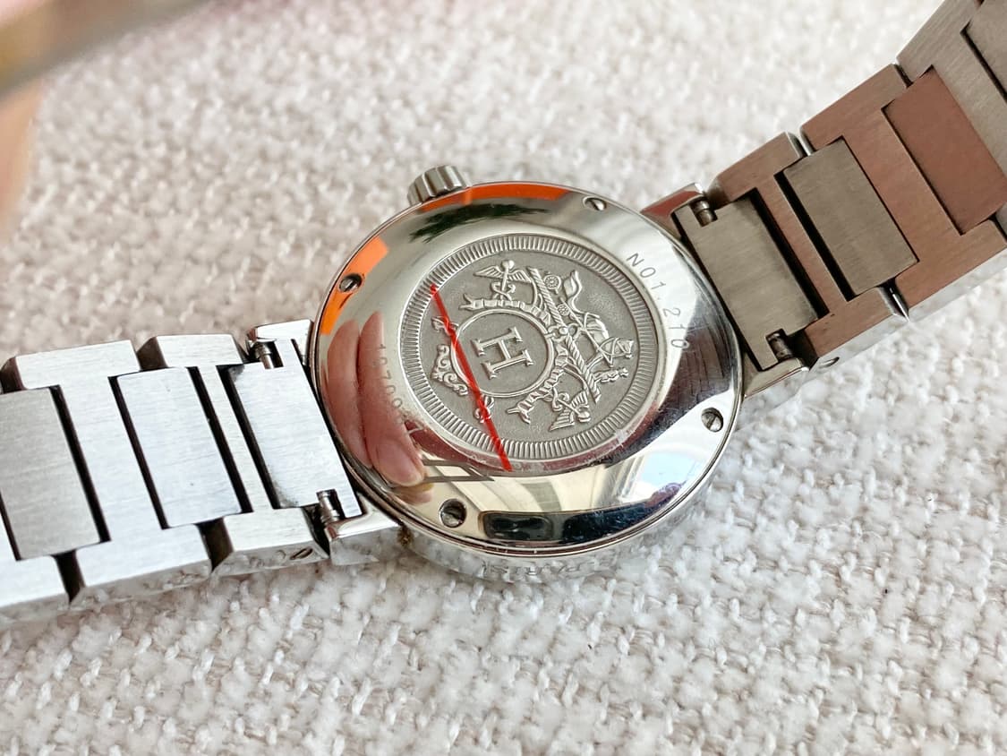 에르메스 노마드 NO1.210 여성용 쿼츠 28mm 화이트 다이얼 스틸 상품이미지10