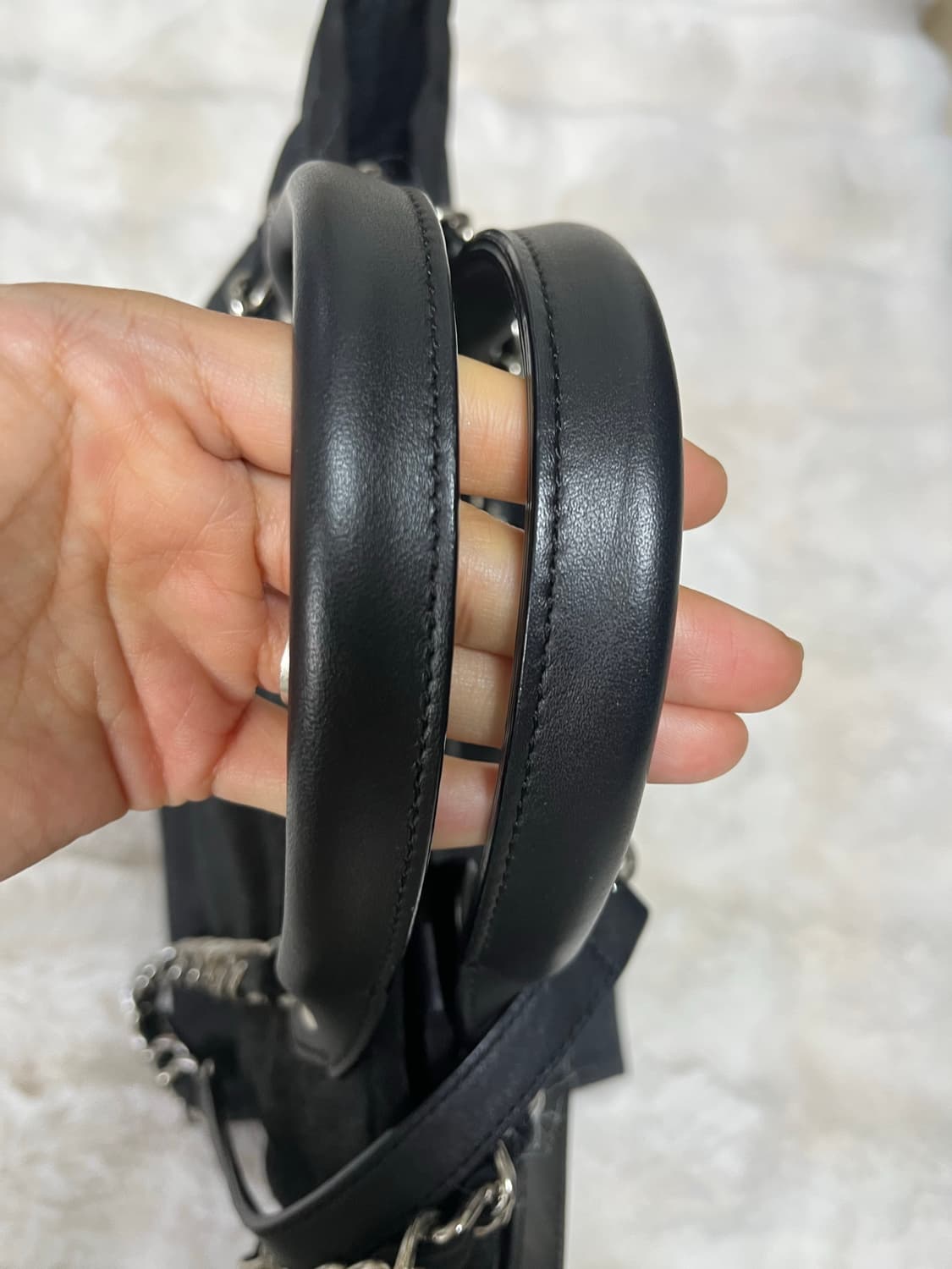 시에 체인 전투백 미디움 블랙 상품이미지7