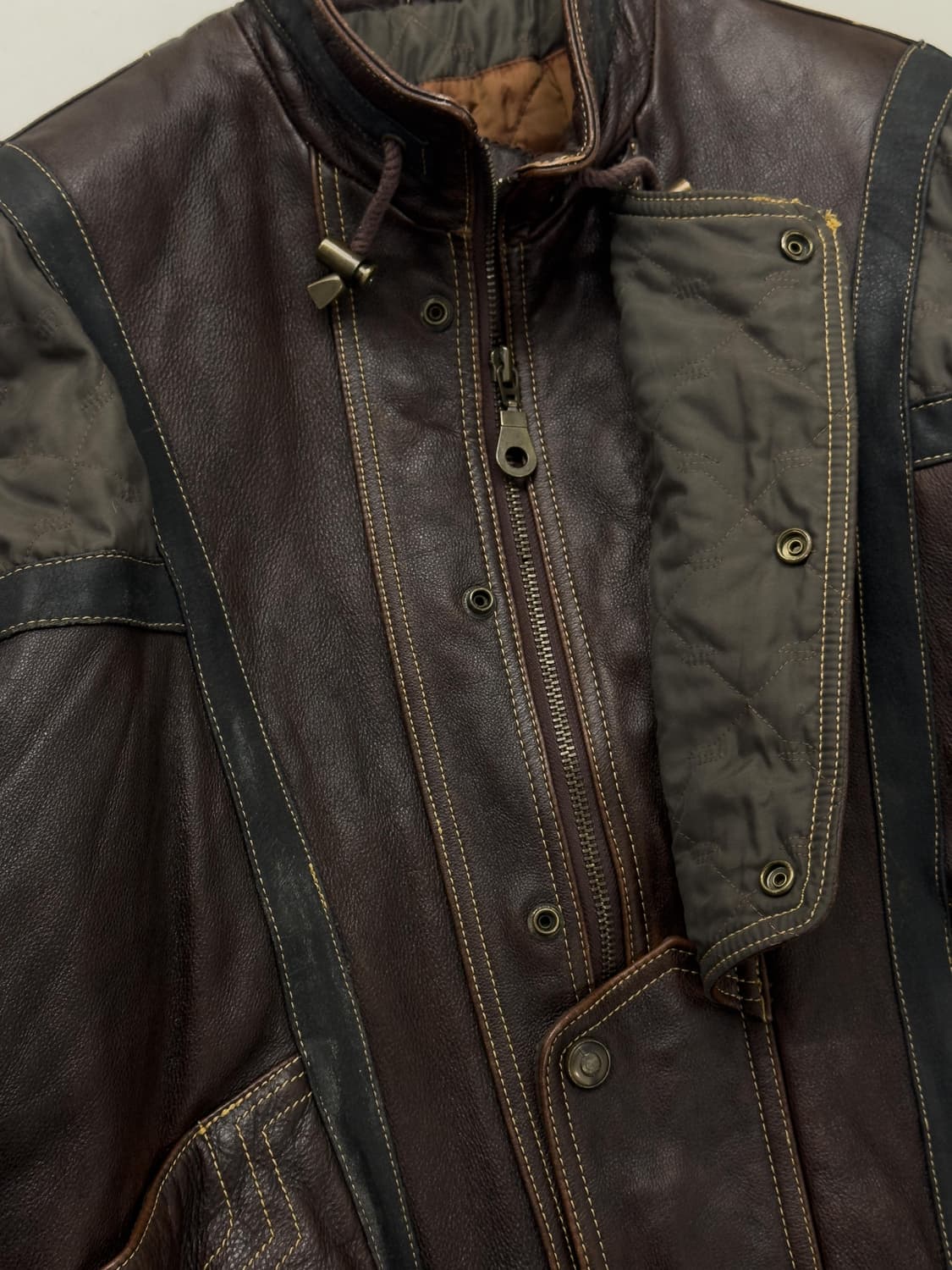 VIA NUOVA PELLE 레더 블루종 상품이미지5