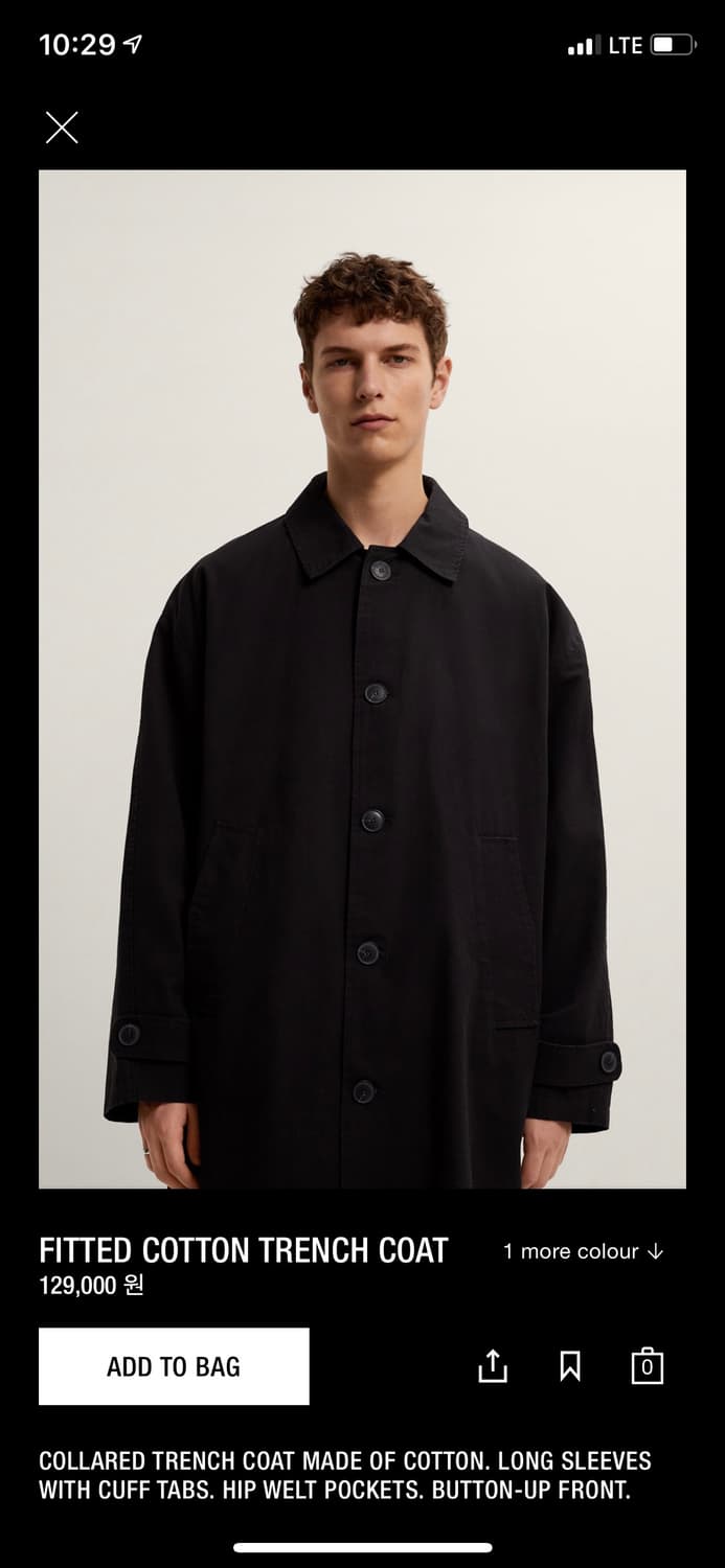 자라 트렌치코트 블랙  상품이미지9