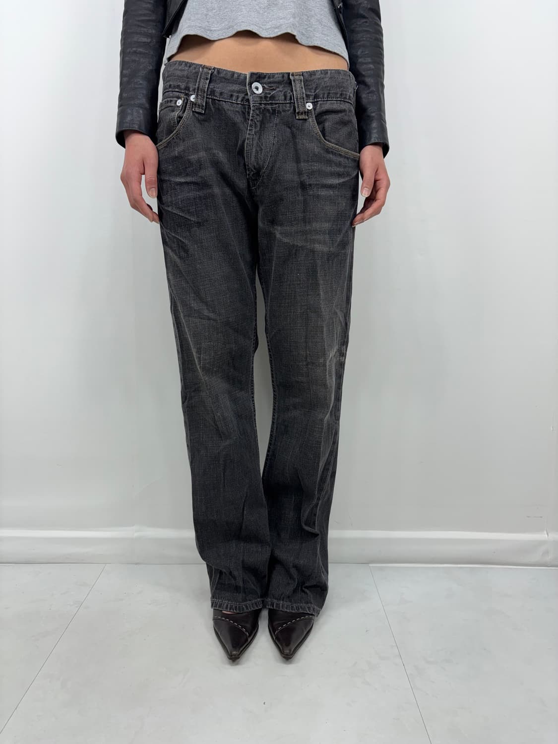 LEVIS BACK POCKET WASHED BLACK 상품이미지6