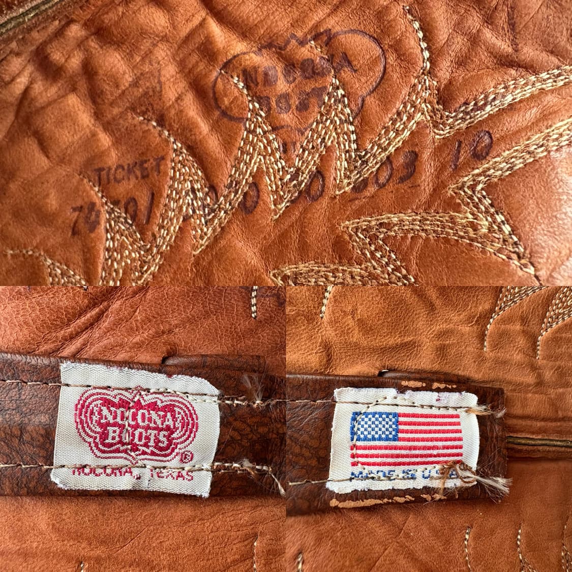 90s USA 노코나 Nocona 웨스턴 부츠 상품이미지10