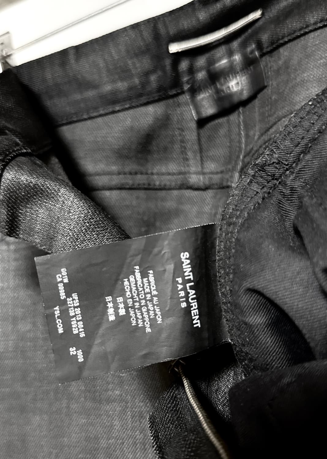 Saint Laurent 13s Wax Coated Denim Pants 상품이미지5