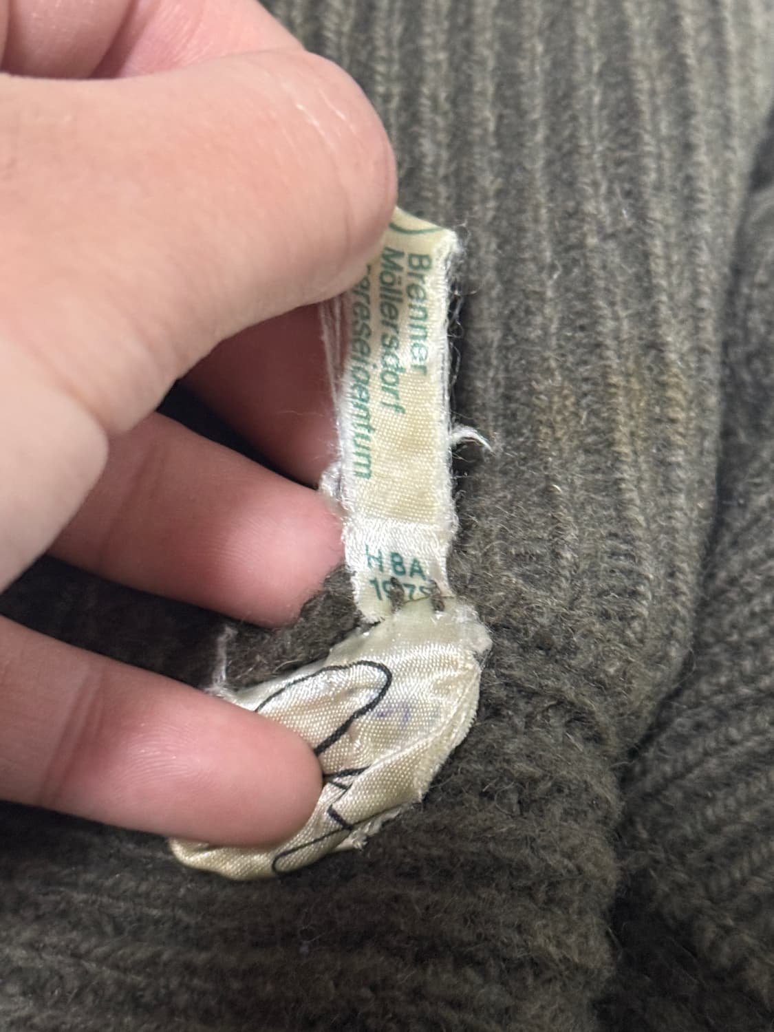 70s 오스트리아군 헤비울 코만도 니트 밀리터리 상품이미지8