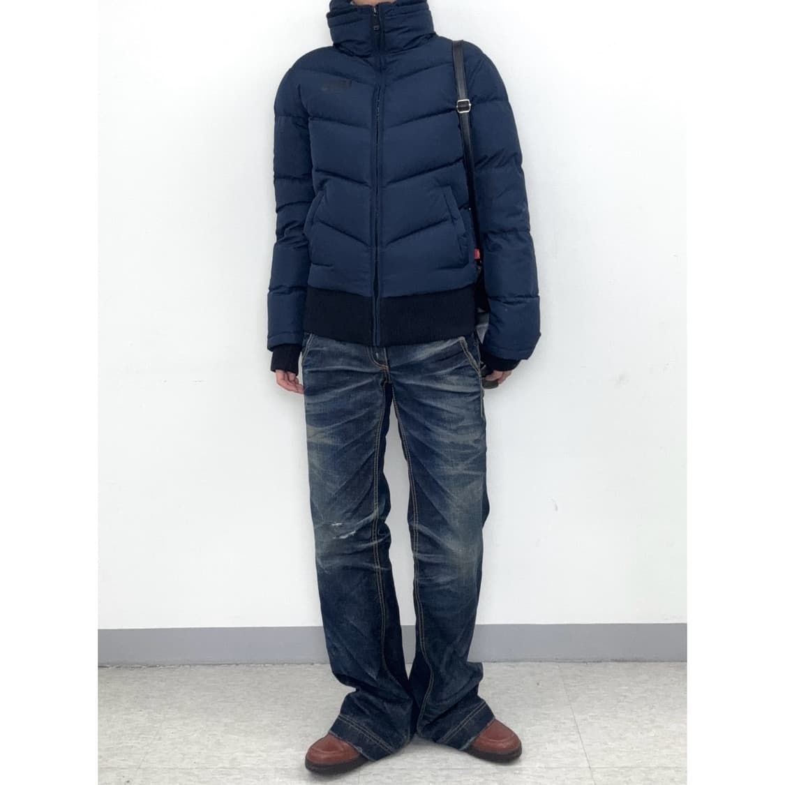빈티지 리바이스 네이비 덕다운 패딩 상품이미지2