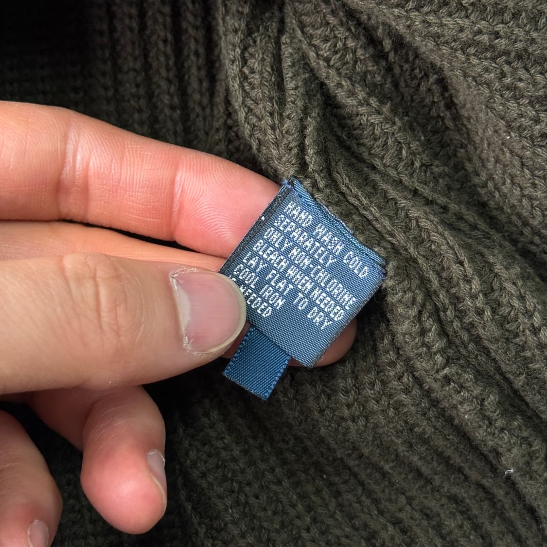 폴로랄프로렌 카키 숄카라 가디건 M 상품이미지6