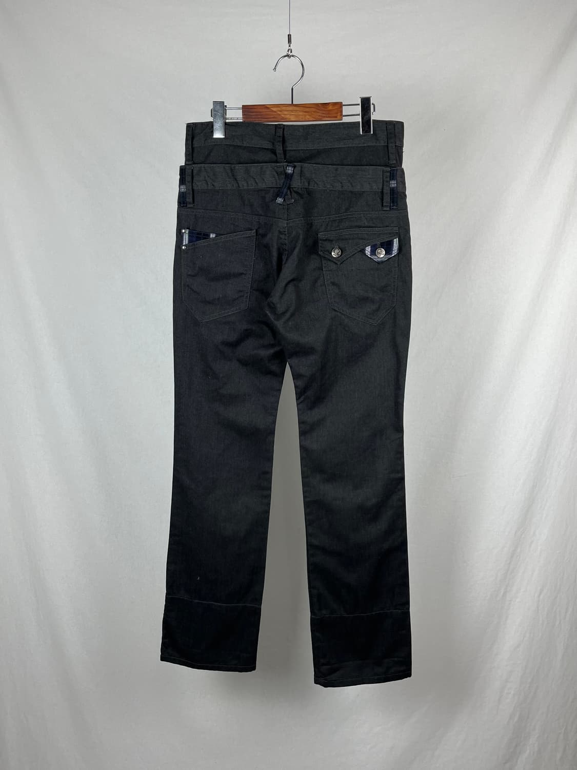 Vintage 더블웨이스트 코튼 팬츠 상품이미지5