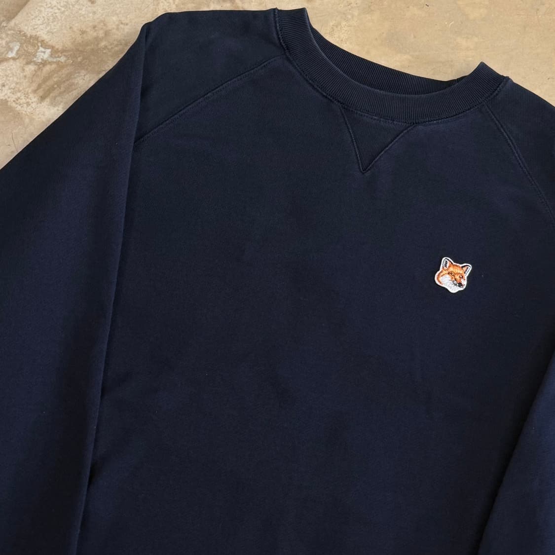 🫶🏻 메종키츠네 폭스헤드 패치 네이비 맨투맨🫶🏻 상품이미지2