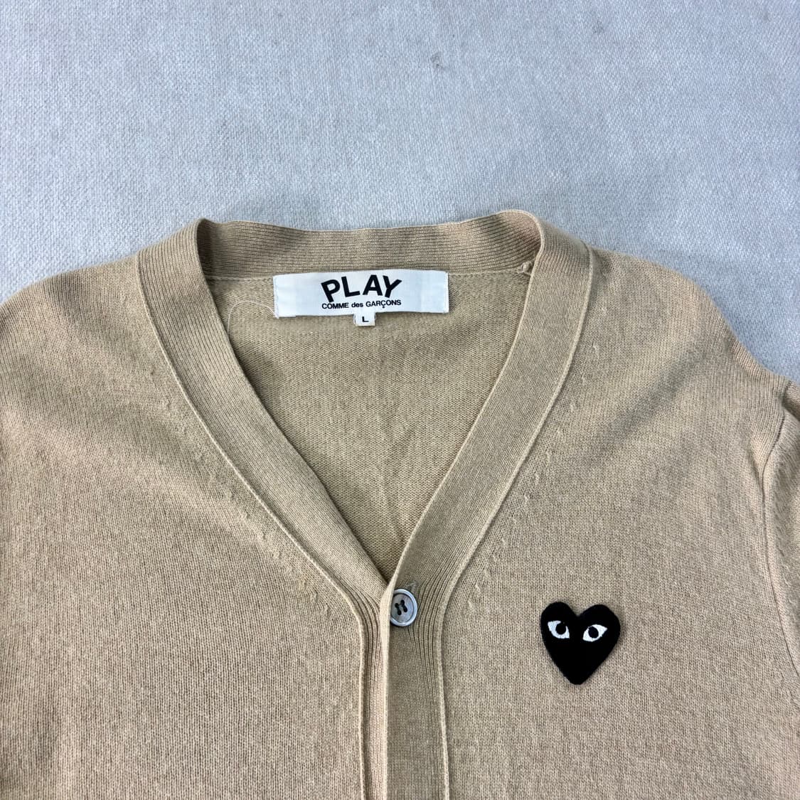 100 꼼데가르송 N-024 하트와펜 울 가디건 상품이미지2