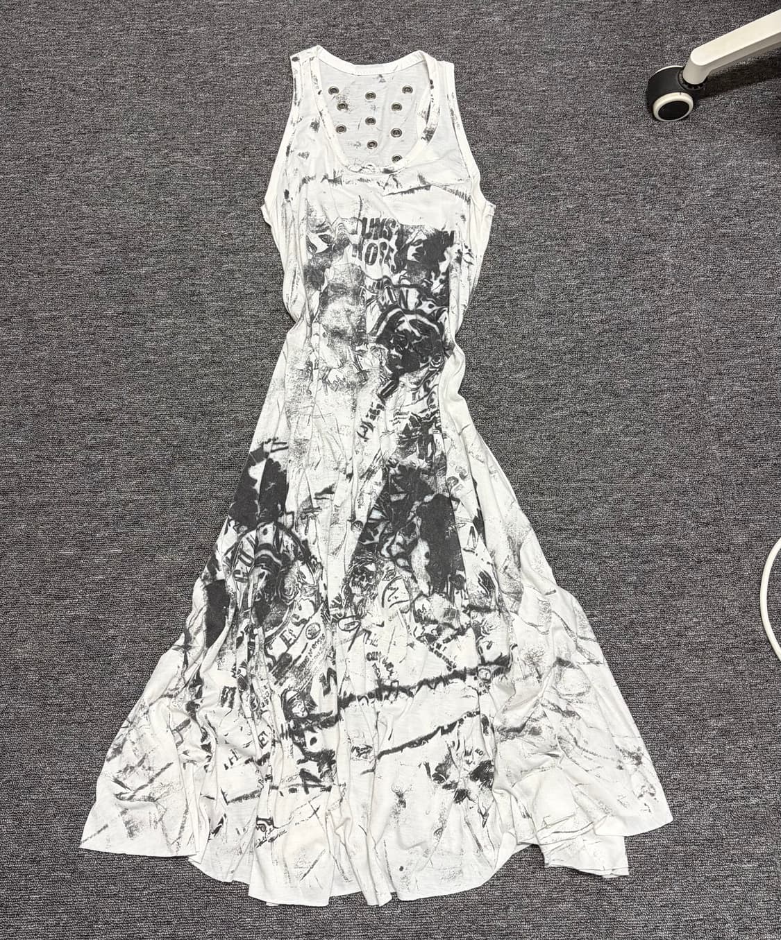 00‘s punk y2k 트임 절개 원피스  상품이미지2