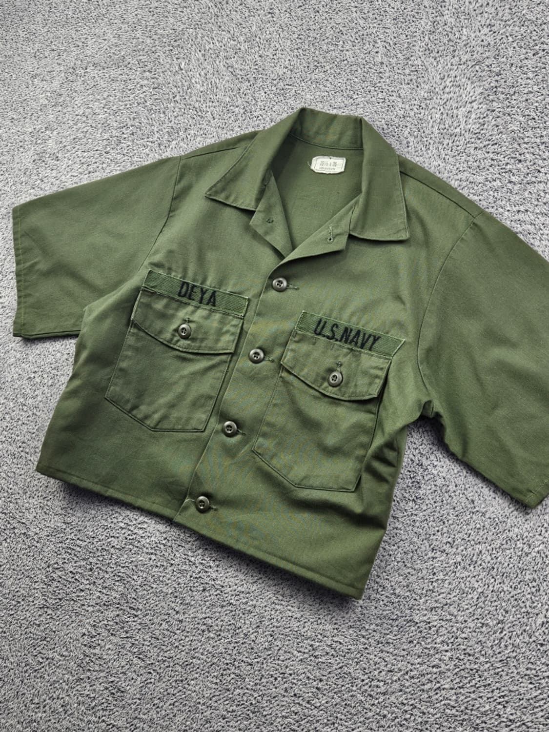 US NAVY 컴뱃 필드 셔츠 크롭커스텀 ( M추정 ) / 11910 상품이미지4