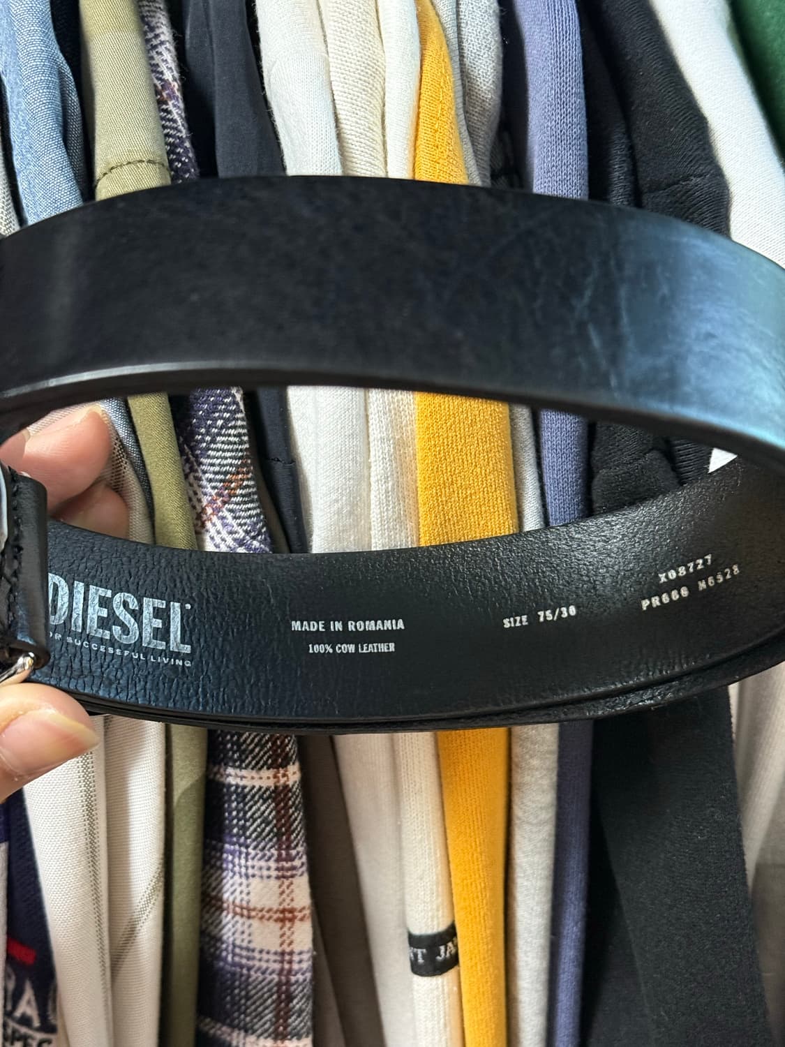 디젤 B-1DR 레더 벨트 상품이미지3