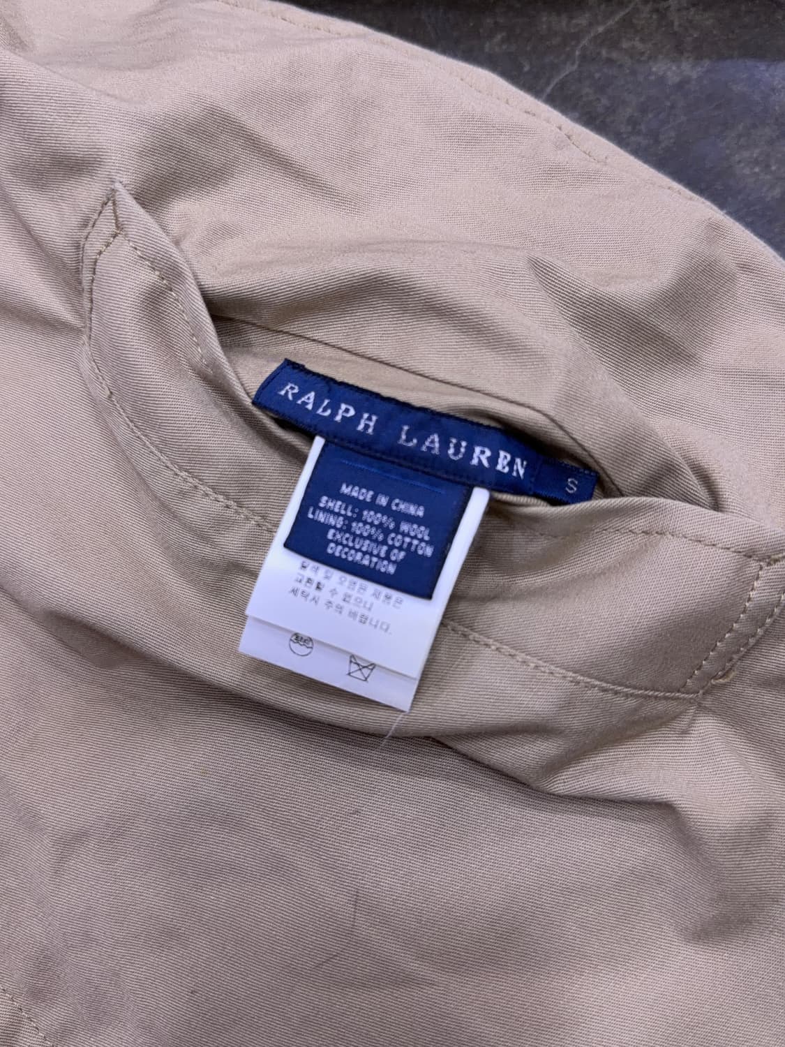 랄프로렌 폴로 우먼스 리버시블 후드 코트 자켓 브라운 베이지 S 상품이미지10