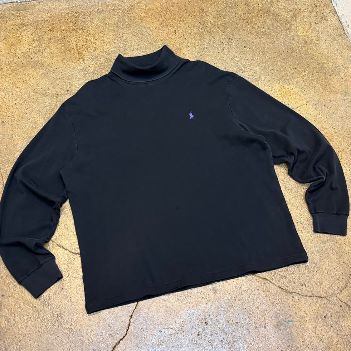 90s Made in USA 미국 빈티지 폴로랄프로렌 터틀넥 폴라티 상품이미지2