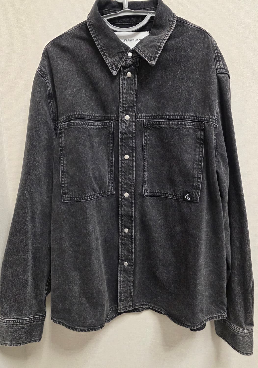 캘빈클라인진 흑청 데님 셔츠 XL 상품이미지2