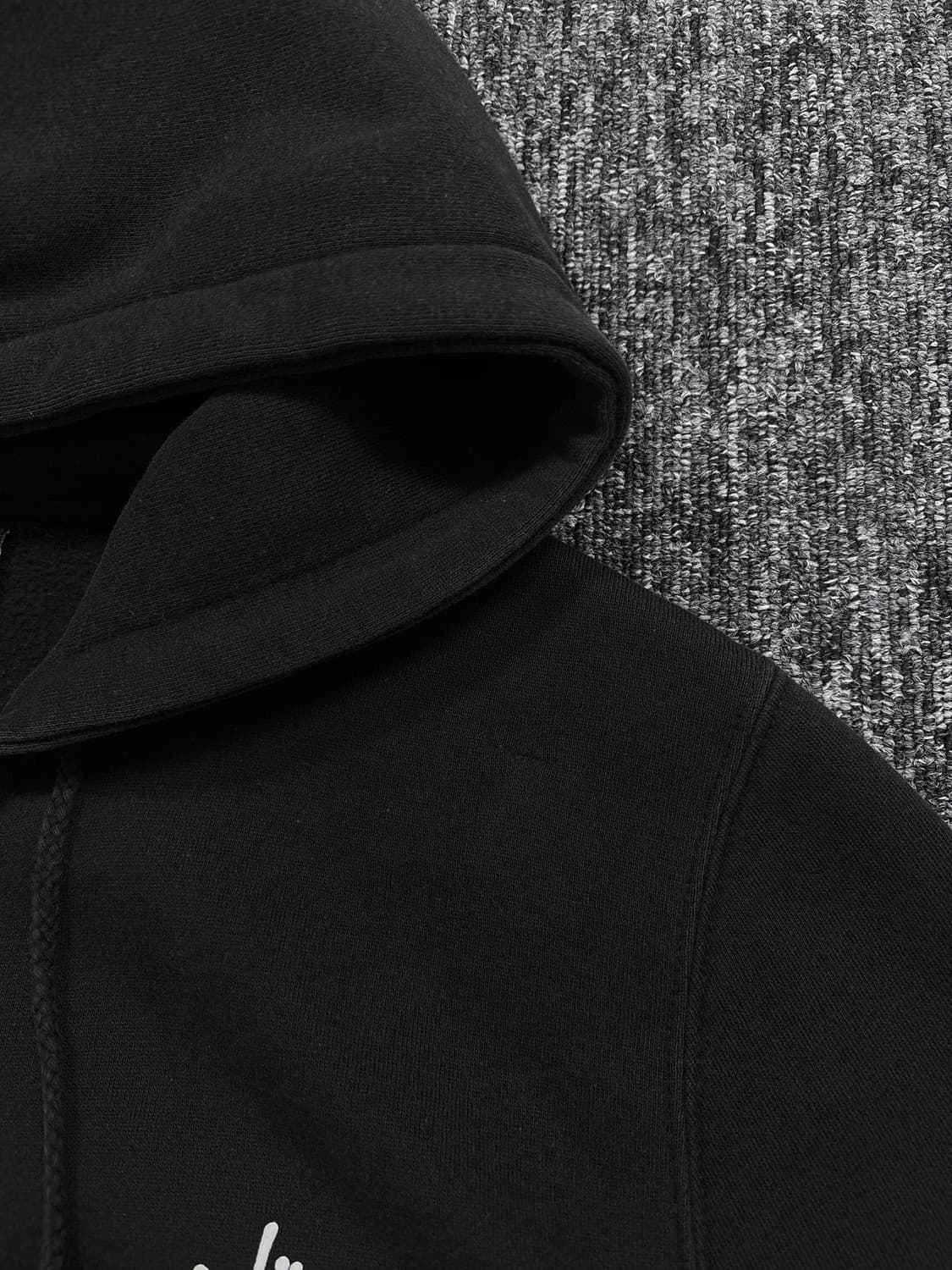 스투시 블랙 베이직 후드집업 상품이미지5