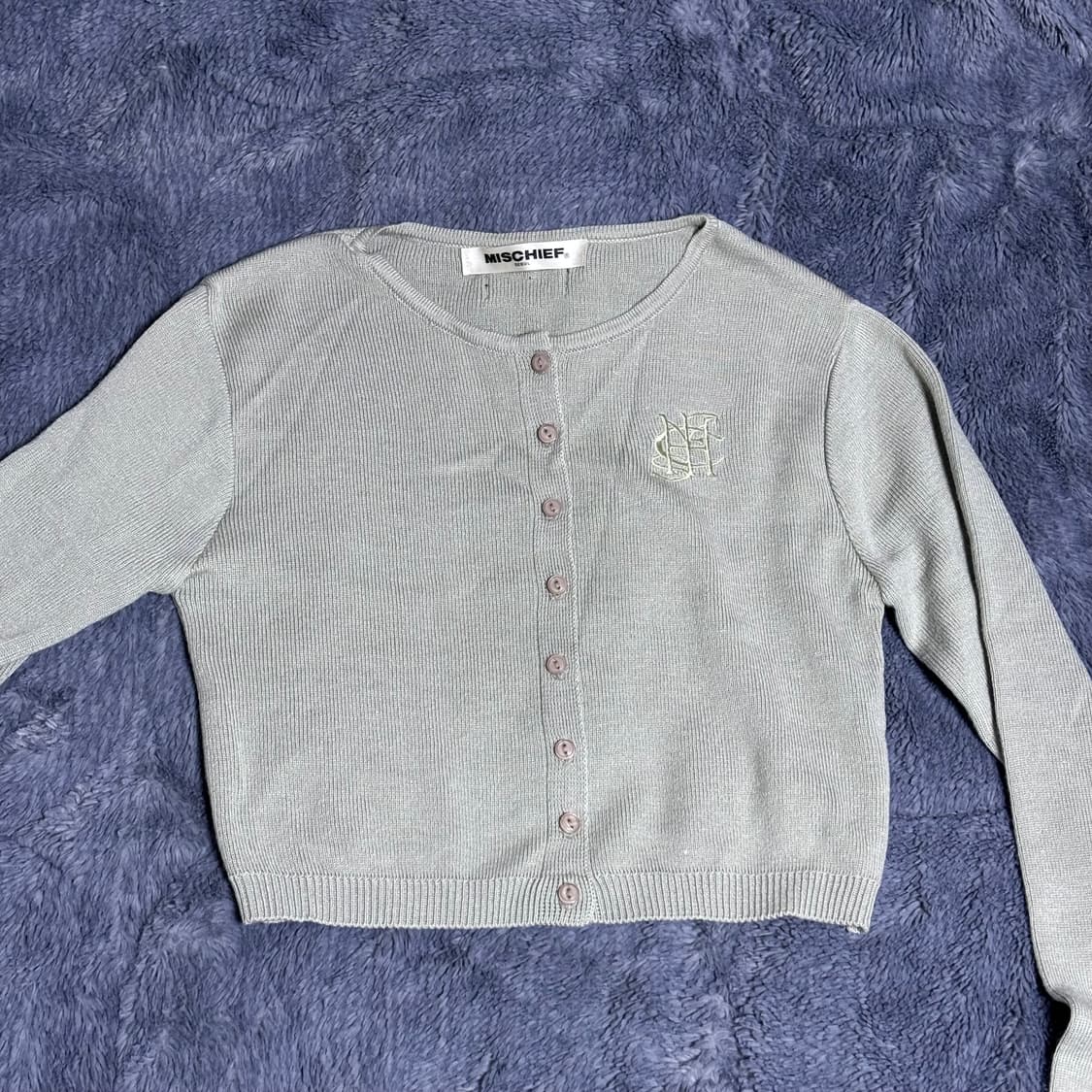 미스치프 크롭 가디건 상품이미지1