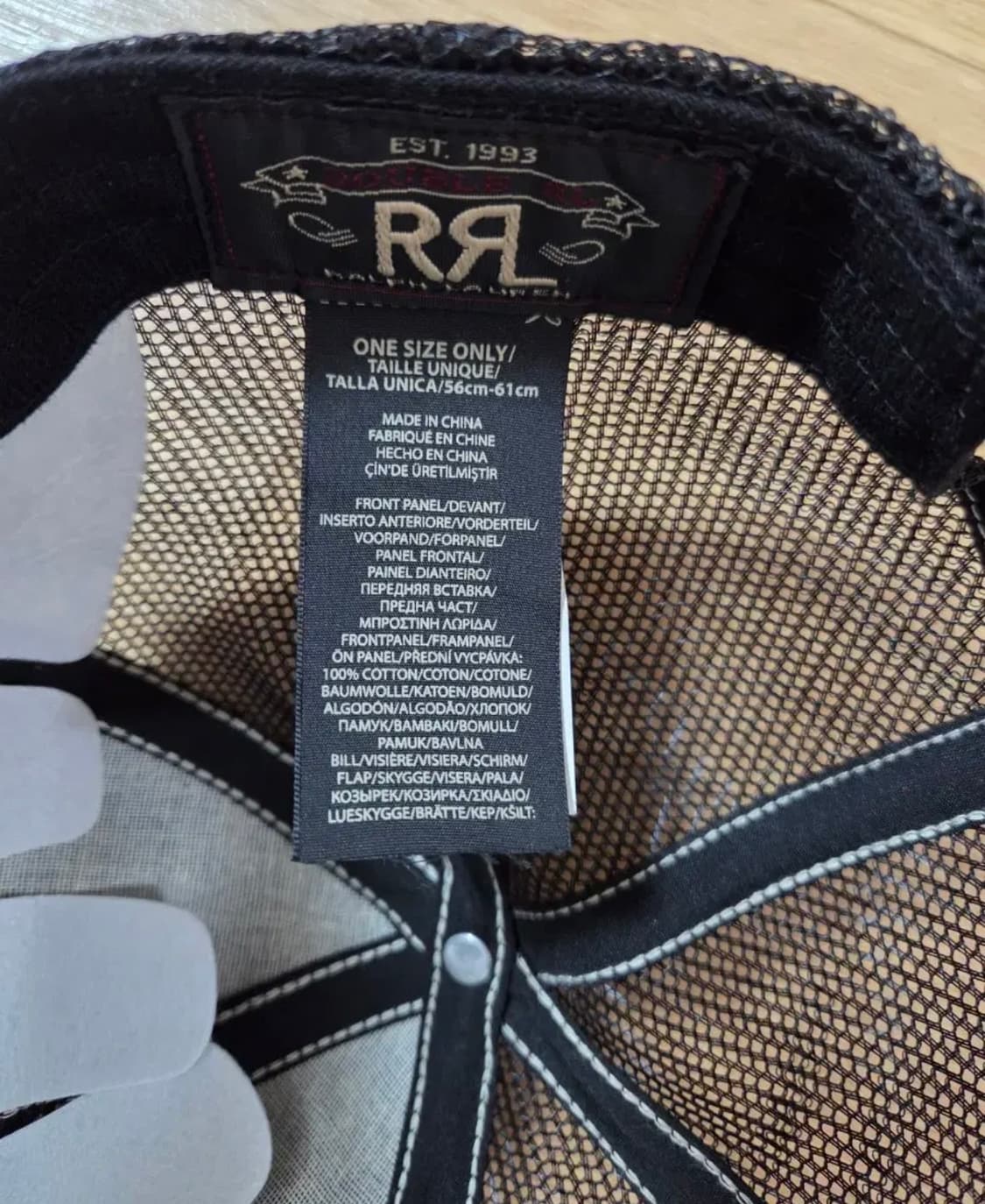 RRL 블랙 메쉬캡 상품이미지2