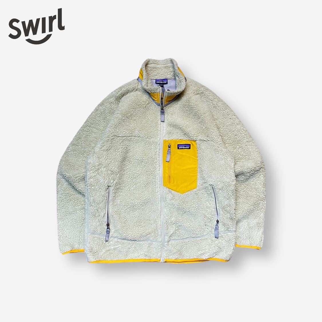 🌊Patagonia Retro-X  oatmeal & yellow 상품이미지2