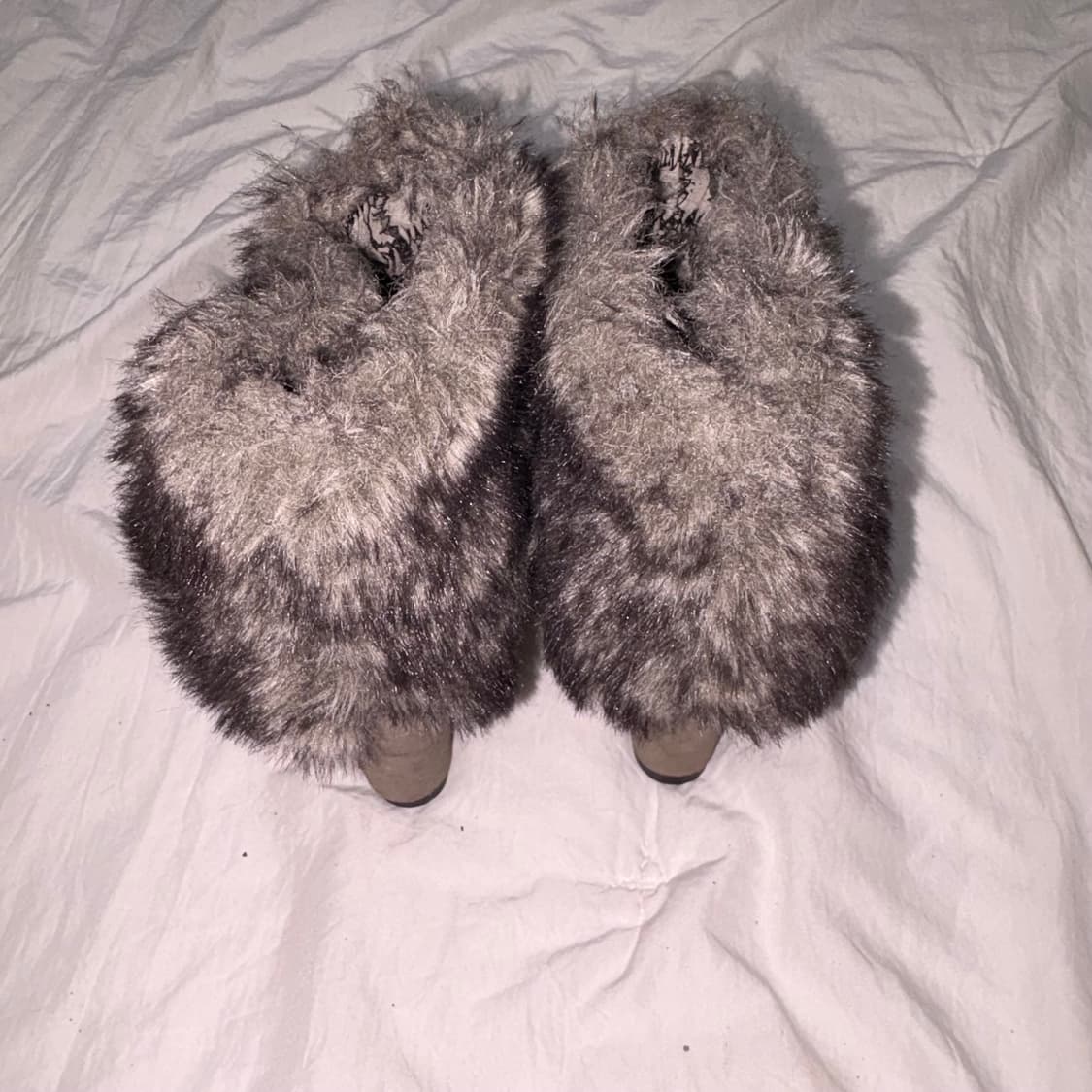 SLY fur hair wedge heels 상품이미지5